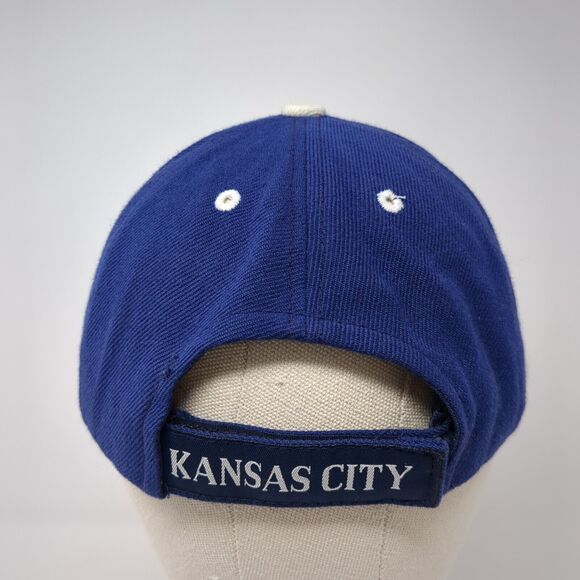KC Kansas City Strapback Hat Blue One Size Adjustable Embroidered Sam's Cap - Picture 5 of 8